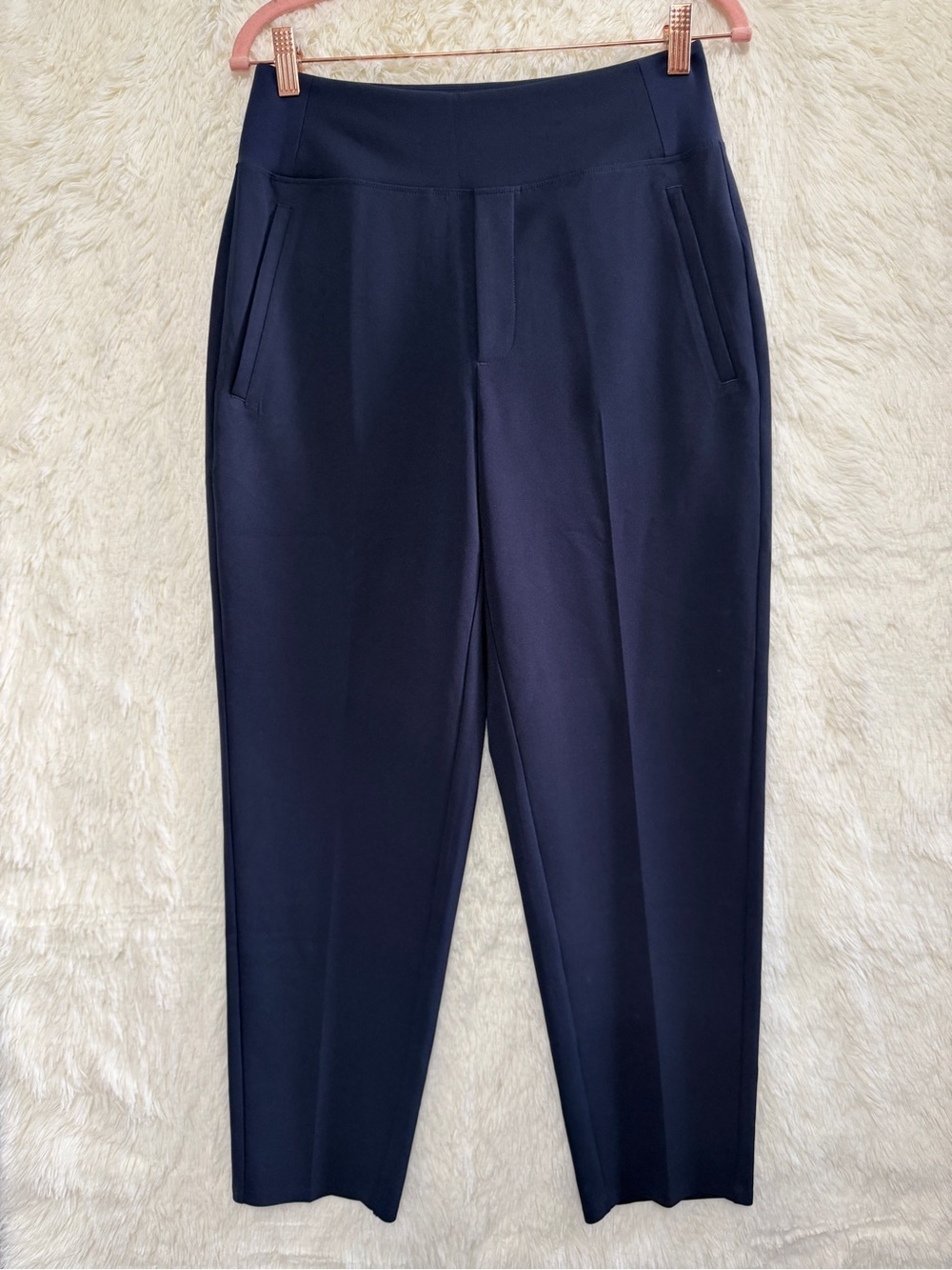 Athleta Womens Endless High Rise Pant 4 Navy Classic Commute Travel Trouser Work